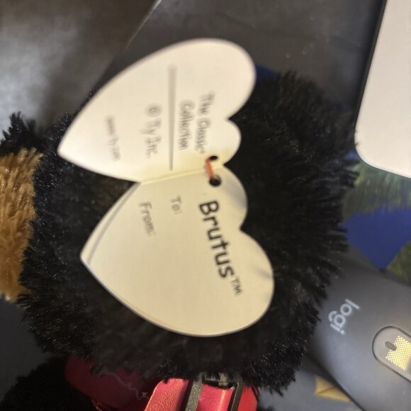 Ty Classic BRUTUS the Rottweiler Dog (Sitting Position) 12" Plush Toy 2014 - Picture 10 of 11